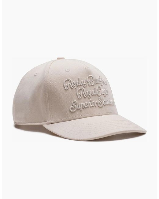 Replay White Baseball Cap for men