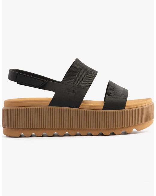 Reef Black Water Vista Higher Sandals/Tan