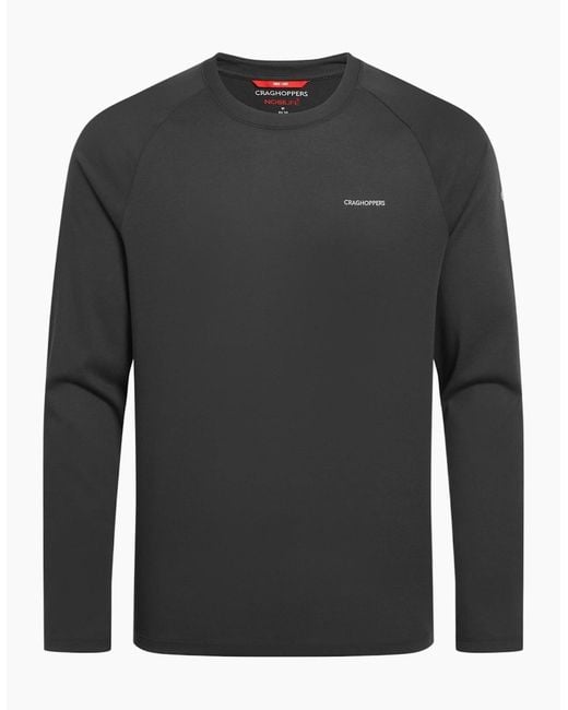 Craghoppers Gray Nour Nosilife Long-Sleeved T-Shirt for men
