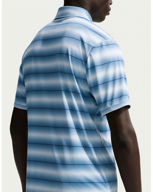 Nike Blue Collared Neck Short Sleeve Polo Shirt for men