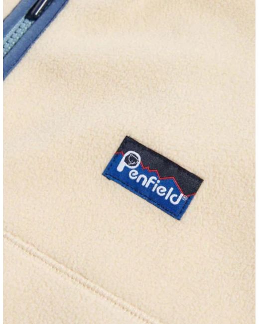 Penfield Natural Graylock Rice Fleece Vest for men