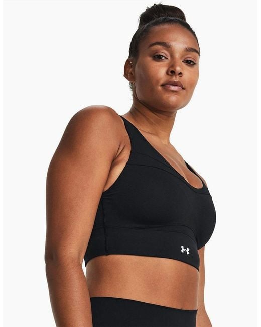 Under Armour Black Evo Sports Bra With Spaghetti Straps