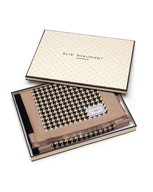 Elie Beaumont White Winter Scarf