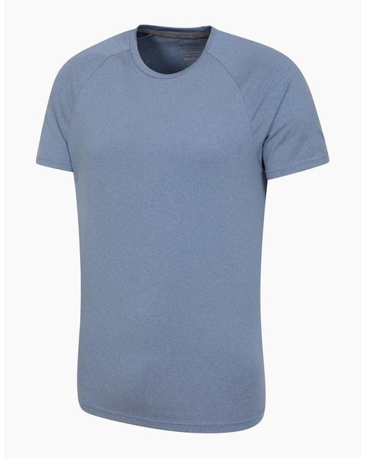 Mountain Warehouse Blue Agra Melange T-Shirt for men