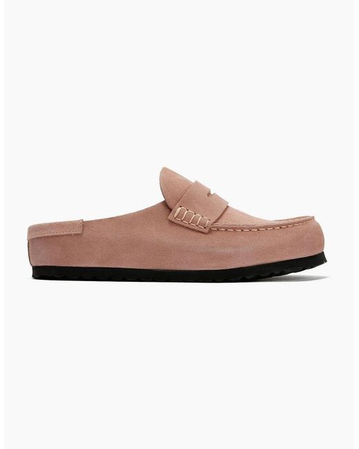 Birkenstock Clogs Pink Birkenstock Naples Suede Clay Regular Clogs