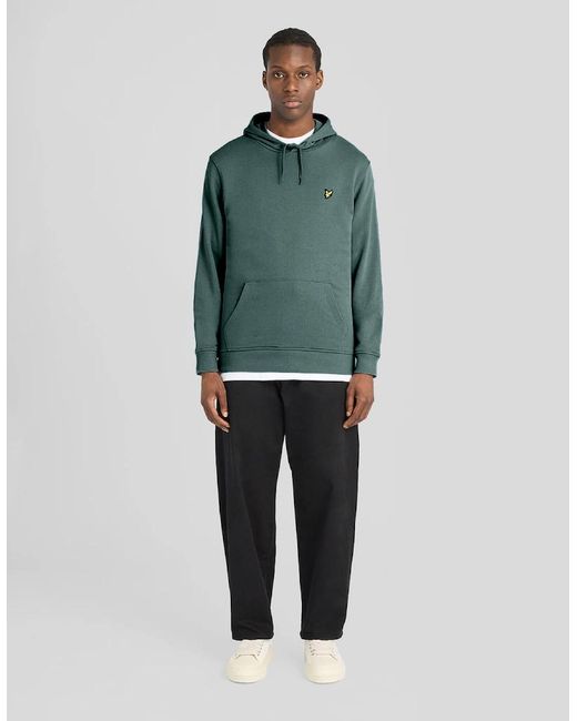 Lyle & Scott Green Everyday Loopback Cotton Hoodie for men
