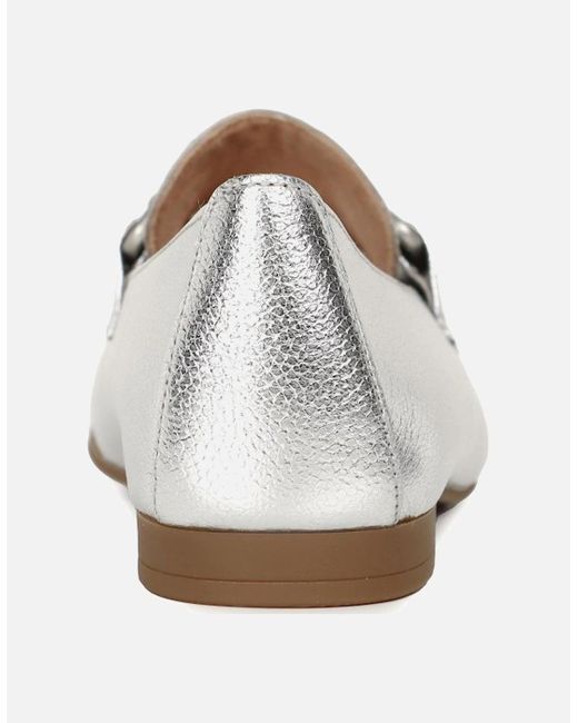 Gabor White Jangle Loafers