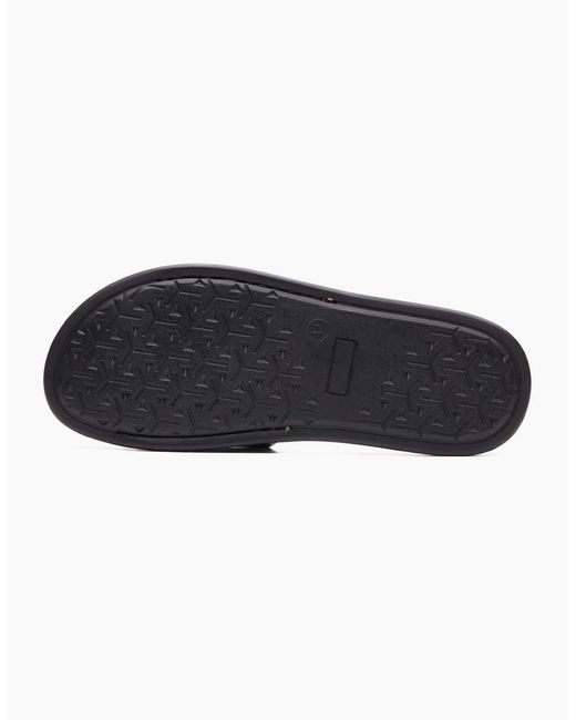 Base London Black Albany Slide Sandals for men