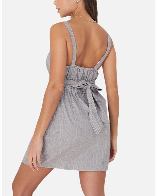 Brave Soul White Melinda Mini Dress Sleeveless Ladies Casual Summer Short Dress