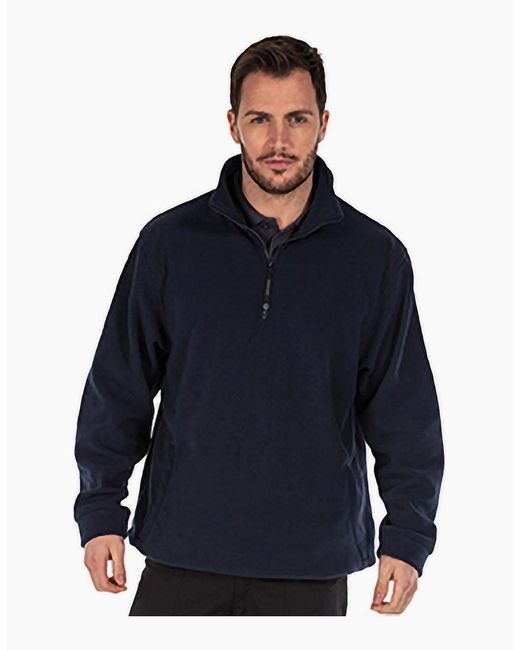 Regatta Blue Thor Overhead Anti-Pill Fleece Top for men