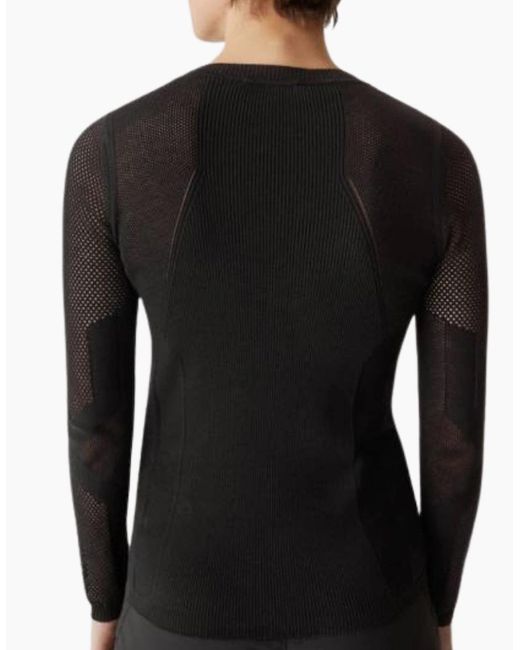Belstaff Black Kai Crewneck Long Sleeve T-Shirt