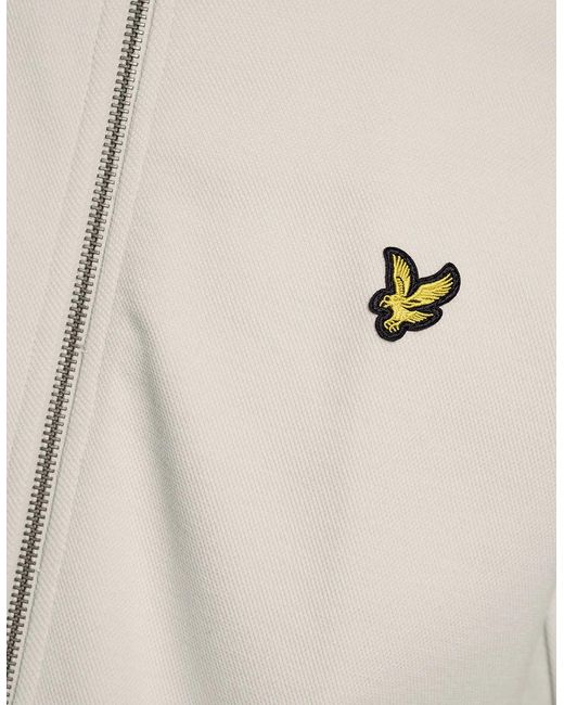 Lyle & Scott Natural Cotton Blend Track Jacket for men