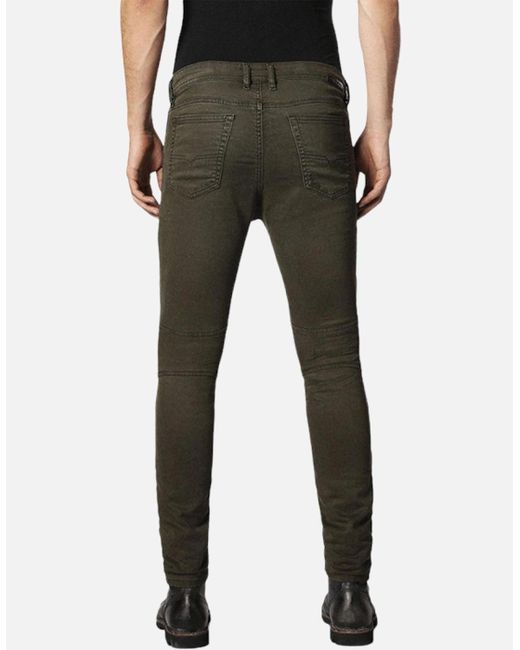 DIESEL Black Bakari Ne 0684T Denim Sweat Jogg Jeans Lyocell Slim Skinny for men
