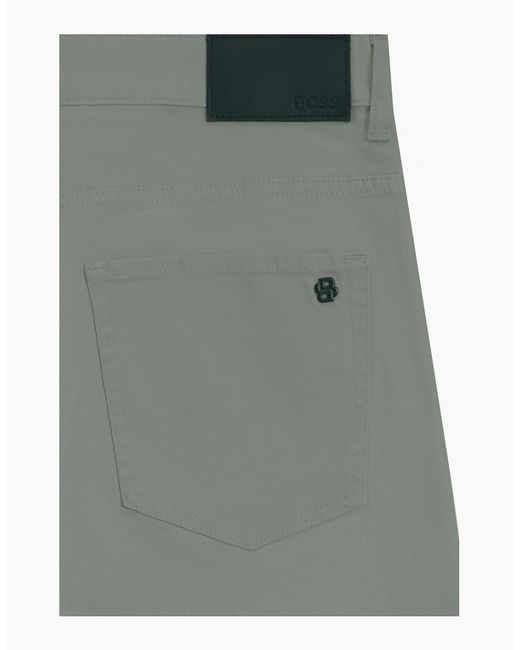 Boss Gray Delaware Slim Fit Jeans for men