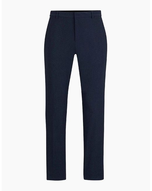 Boss Blue Genius J Cw Wg 241 Slim Fit Trousers for men