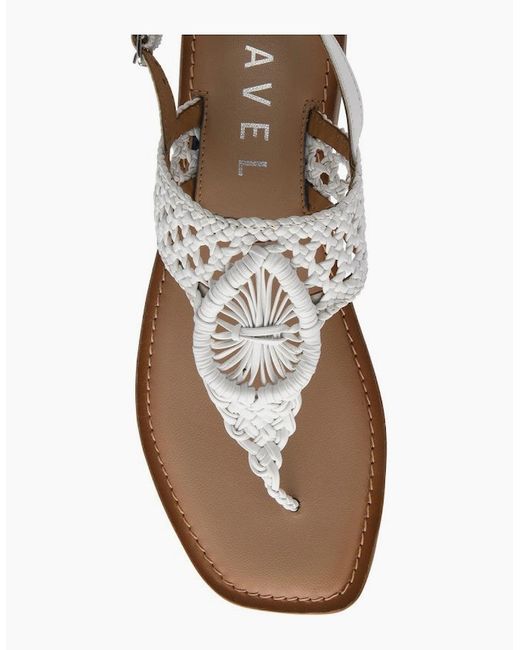 Ravel White Roxby Toe Post Sandals