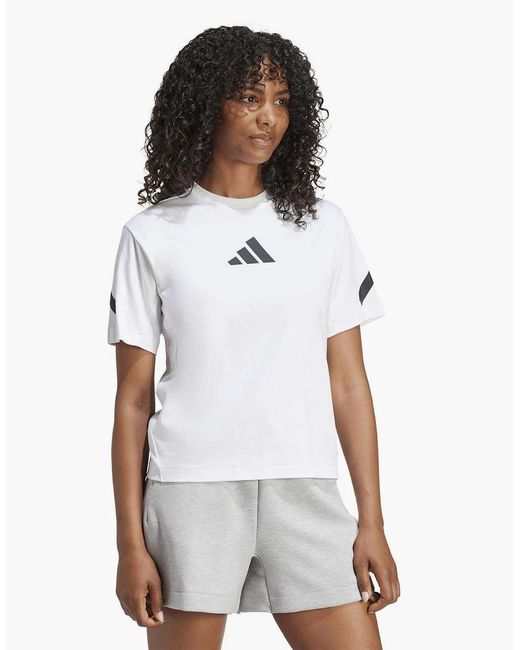 Adidas White W Z.N.E. Tee T-Shirt
