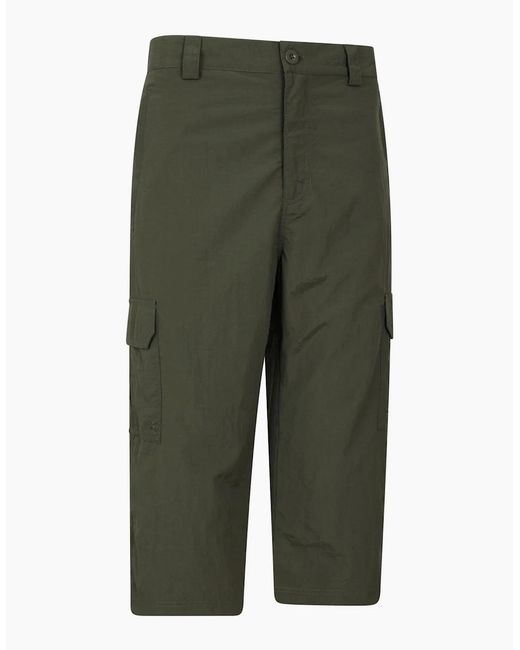 Mountain Warehouse Green Explore 3/4 Shorts for men