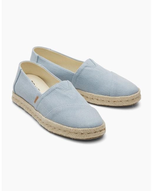 TOMS Blue Alpargata Rope 2.0 Textile Light Espadrilles