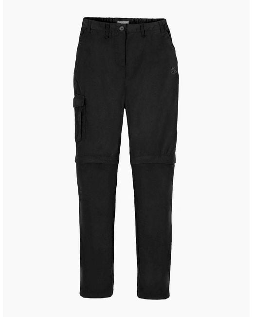 Craghoppers Black Ladies Expert Kiwi Convertible Trousers