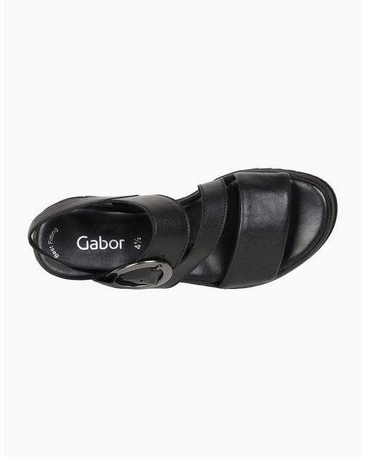 Gabor Black Amarillo Sandals