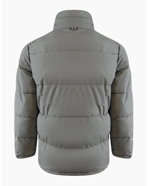 Aquascutum Gray Active Active Puffer Jacket Moonrock for men