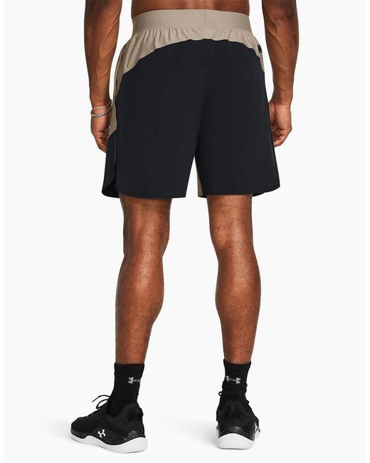 Under Armour Gray Elite Hybrid Bermuda Shorts for men
