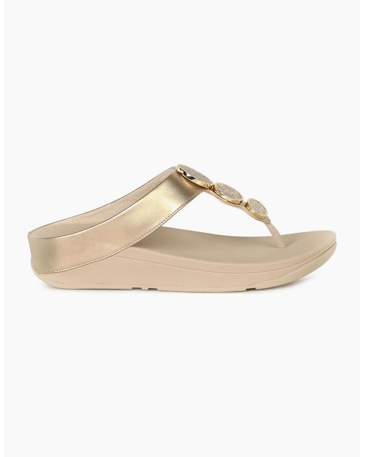 Fitflop White Halo Toe Post Sandals