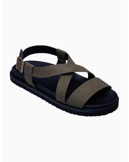 Roxy Black Zaho Crossed Sandals