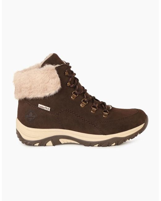 Rieker Brown Snowdon Ankle Boots
