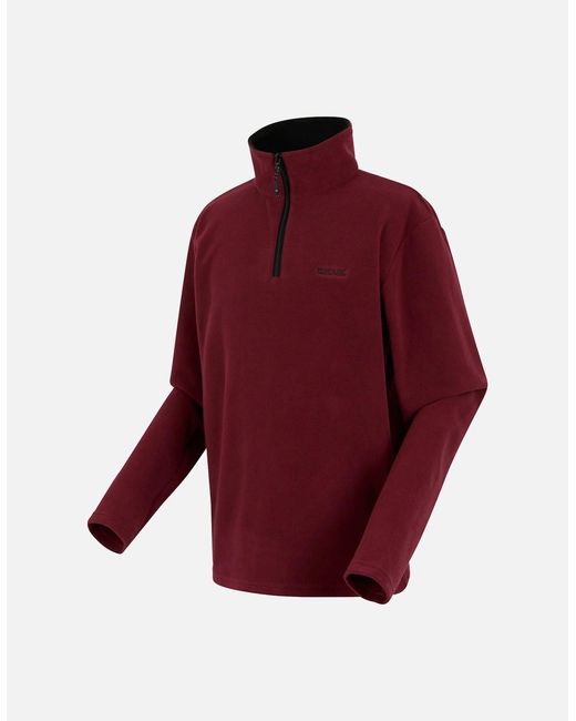 Regatta Green Great Outdoors Thompson Half Zip Fleece Top for men