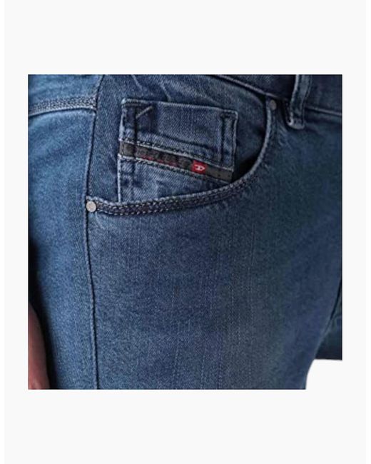 DIESEL Blue Sandy 0666G Denim Jeans Casual Pants Lyocell Regular Slim Trousers