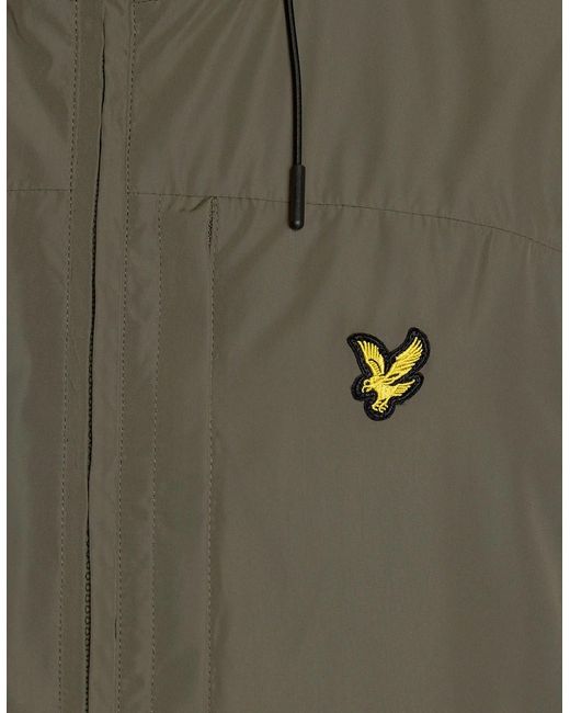 Lyle & Scott Green Lightweight Hooded Jacket for men