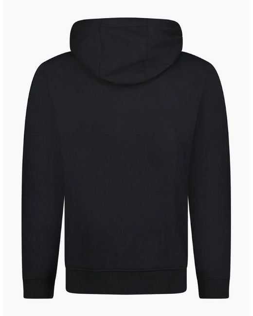 Burberry Blue Hove Check Hoodie for men