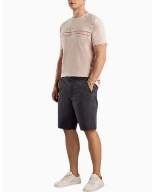 Tommy Hilfiger Natural T Shirts Signature Tonal Flag Logo Summer Cotton Tino Tee for men
