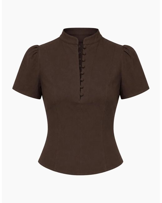 no emotions Brown The Elsa Top