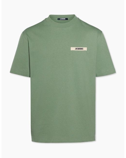 Jacquemus Green Light Le T-Shirt Gros Grain T-Shirt for men