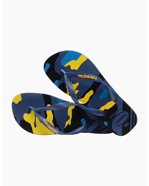 Havaianas Blue Hav. Top Camu 39 40 Flip Flops