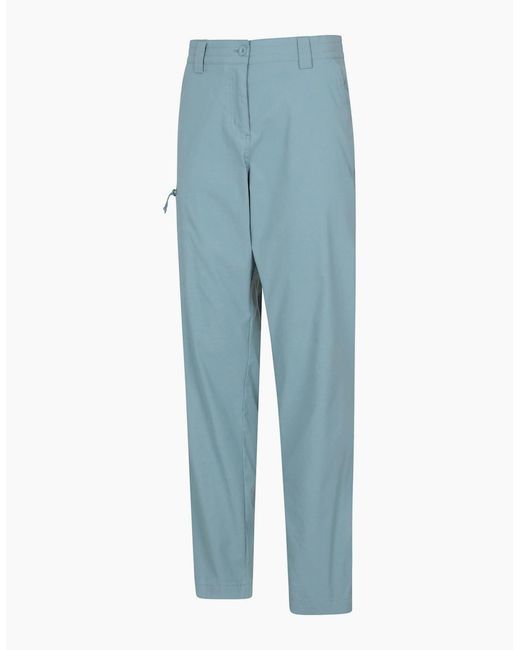Mountain Warehouse Blue Ladies Stretch Short Hiking Trousers