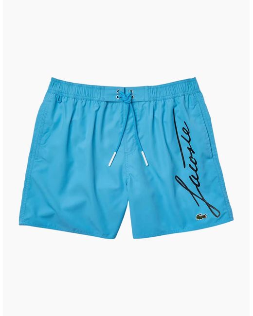 Lacoste Blue Shorts Mh2699 Swimwear Summer Quick Dry Beach Shorts Sportswear for men