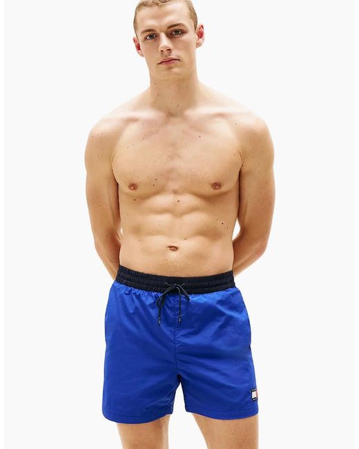 Tommy Hilfiger Blue Heritage Mid Length Swim Shorts, Wedge for men