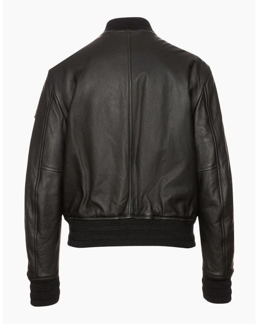 Belstaff Black Willow Leather Bomber Jacket