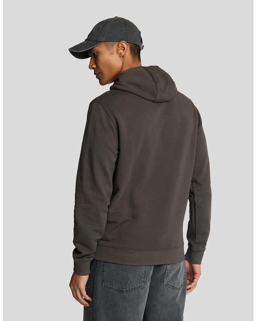 Lyle & Scott Gray Loopback Cotton Hoodie for men
