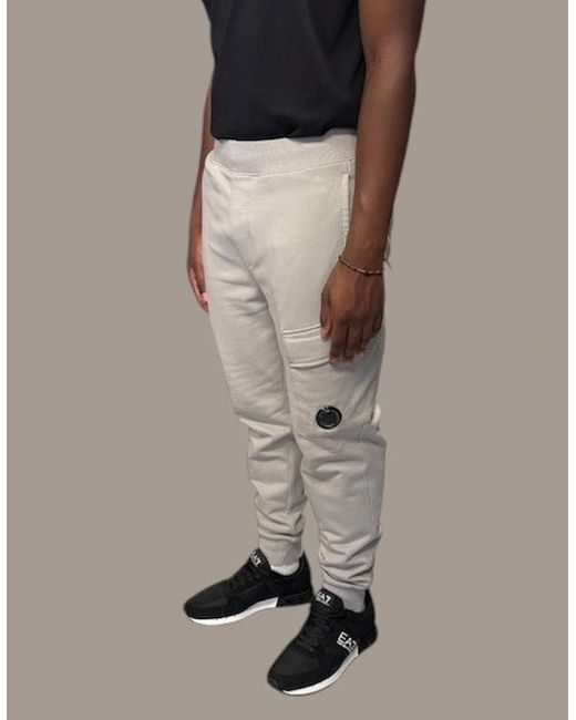 C P Company Black Lens Pocket Fleece Sweat Jogger for men