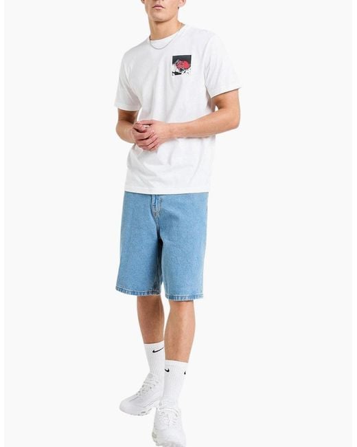 The North Face White Energy Graphic T-Shirts Crew Neck Short Sleeve Soft Cotton Tee for men