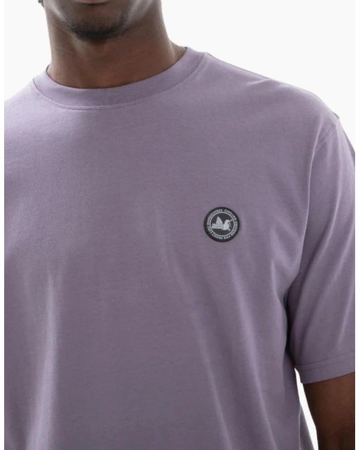 PEACEFUL HOOLIGAN Purple Club Mauve T-Shirt for men