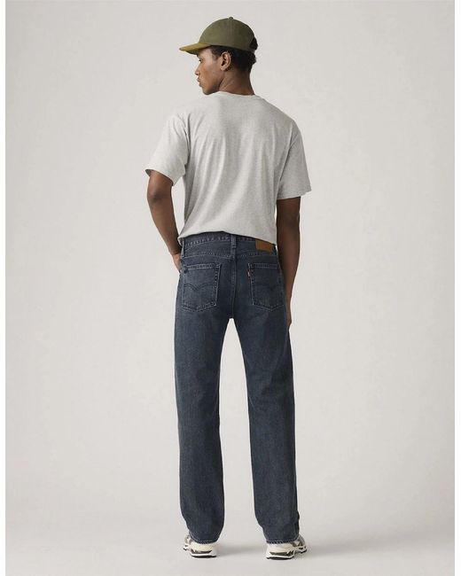 Levi's Blue Levi's 555 Relaxed Fit Five Pocket Jeans for men