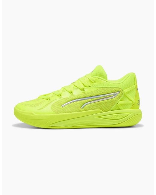 PUMA Yellow Stewie 4 Flawless Basketball Trainers