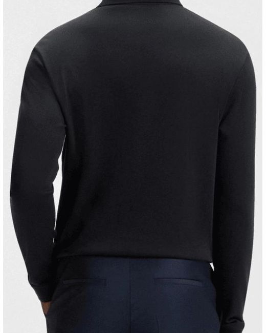 Boss Blue Pado 30 Long Sleeve Polo Shirt for men