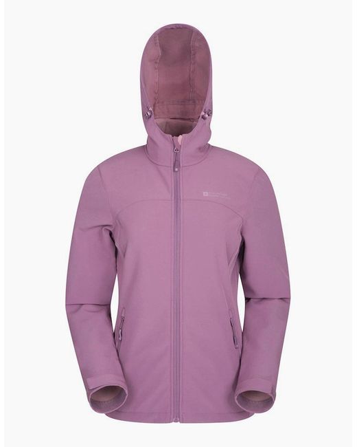 Mountain Warehouse Purple Ladies Exodus Breathable Soft Shell Jacket